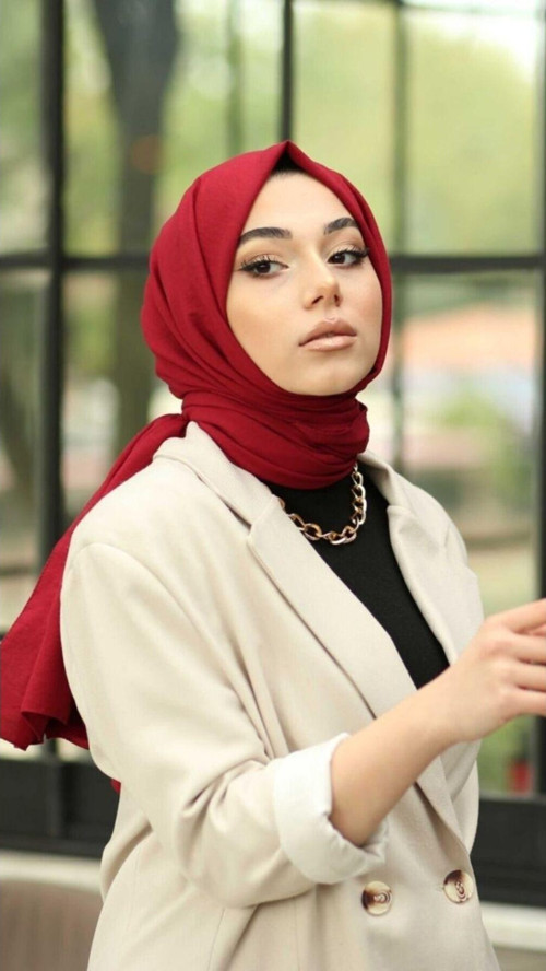 Kadın Kaliteli Tesettür Hijab İç Göstermez Terletmez Penye Şal