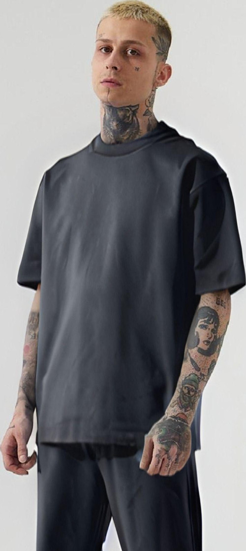Erkek Oversize Rahat Penye T-Shirt