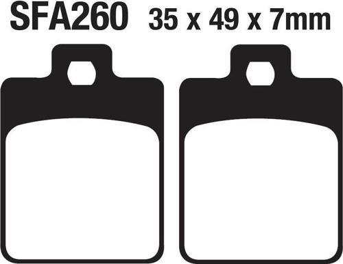 Sym Arka Fren Disk Balatası Sfa260 Symphony 125-200 - Peugeot Belville