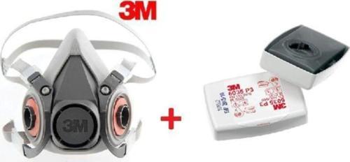 Yarım Yüz Maskesi 6200 Modeli + 6035 Ffp3 Filtre Dahil Kombine Set