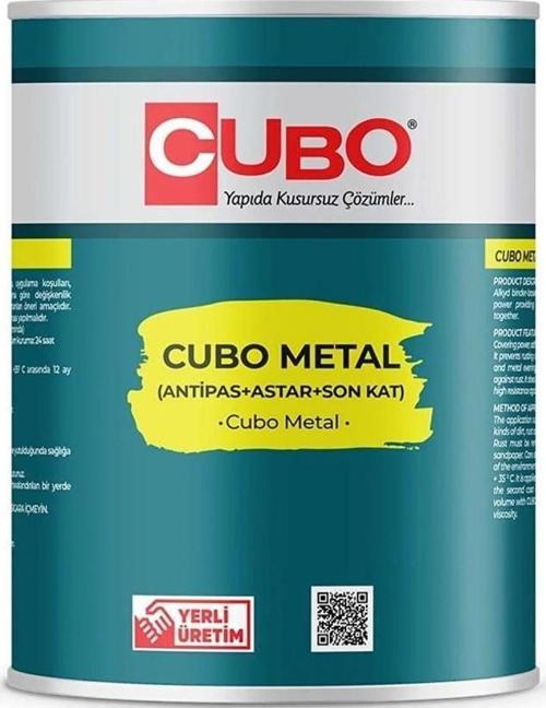 Cubo Metal Pas Boyası Nefti Yeşil 0,75 Litre