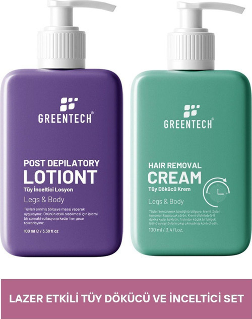 Lazer Etkili Tüy Dökücü Ve Set 100 Ml + 100 Ml