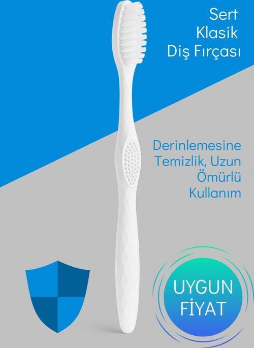 Sert Klasik Diş Fırçası – Derinlemesine Temizlik, Uzun Ömürlü Kullanım