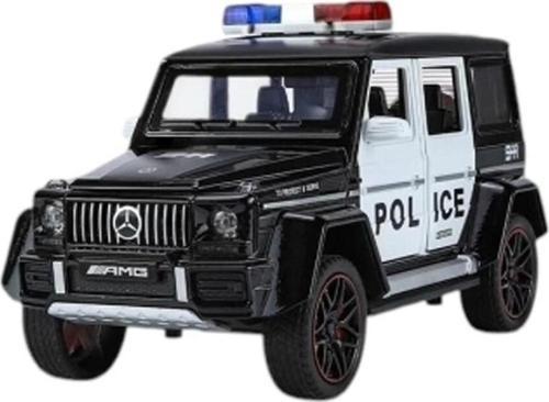 XHD-B2433 -Vardem  Çek Bırak Işıklı ve Sesli G Polis Metal Jeep 1:24