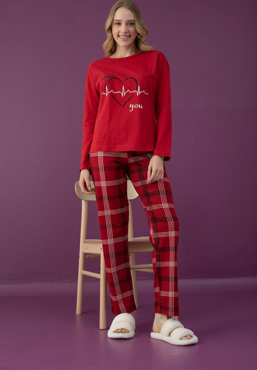Bayan Love You Pijama Takımı (2901-31)
