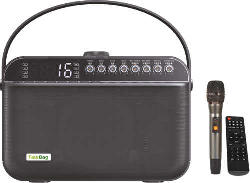 TALKBAG TB-100B 120 WATT UHF EL TELSİZ MİKROFONLU TAŞINABİLİR HOPARLOR