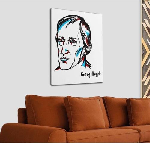 Georg Wilhelm Friedrich Hegel Dekoratif Kanvas Tablo 1238