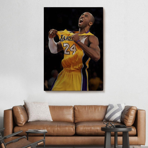 Kobe Bryant Los Angeles Lakers Kanvas Duvar Tablosu-5117