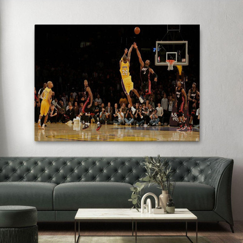 Kobe Bryant Los Angeles Lakers Kanvas Duvar Tablosu / Black Mamba-5157