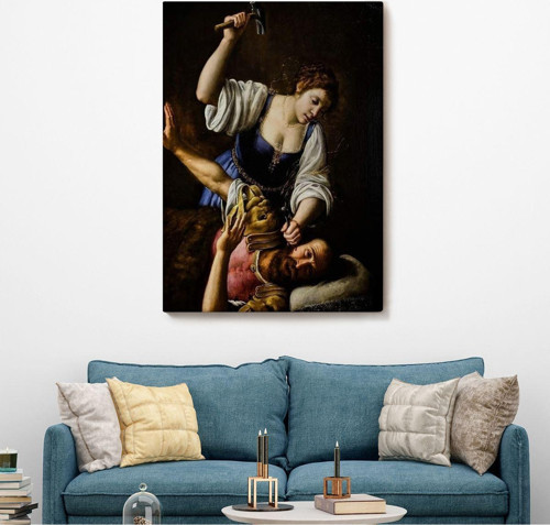 Giuseppe Vermiglio'Un Jael And Sisera İsimli Eseri Dekoratif Duvar Tablosu-6121