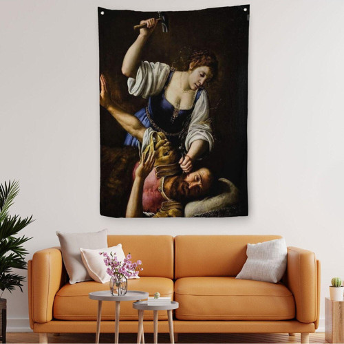 Giuseppe Vermiglio'Un Jael And Sisera İsimli Eseri Dekoratif Duvar Örtüsü - Halısı-6121