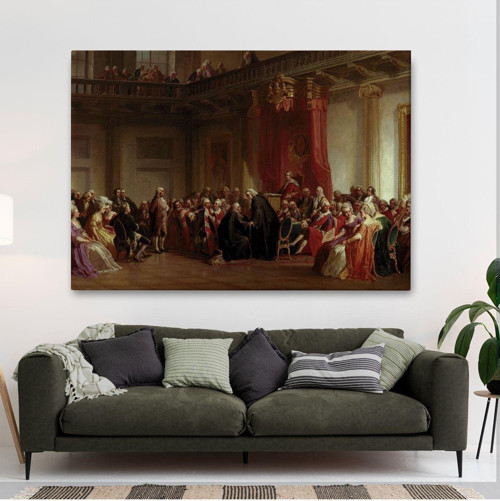 Benjamin Franklin Danışma Meclisi Huzuruna Çıkıyor Tablosu-6542