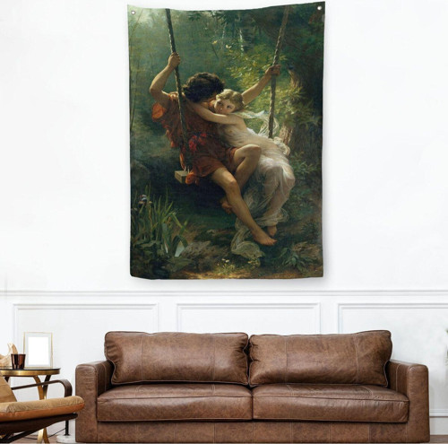 Pierre Auguste Cot'Ün İlkbahar Adlı Duvar Örtüsü-Halısı-6355