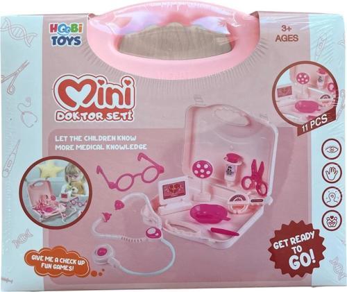 Çantalı Mini Doktor Seti - Pembe HB-16159