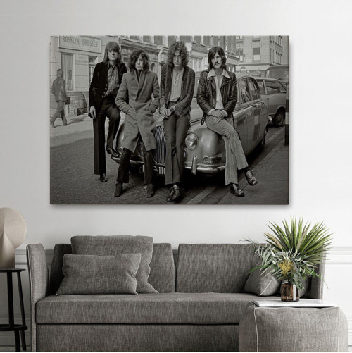 Led Zeppelin Efsanesinin Arabası John Bonham Kanvas Duvar Tablosu-5407