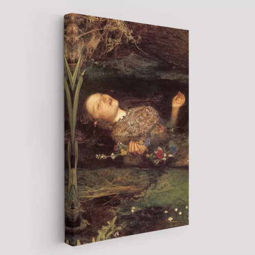 Dekoratif Duvar Tablosu-Hamlet Shakespeare'İn Ophelia'Sı Kanvas Tablo 6319