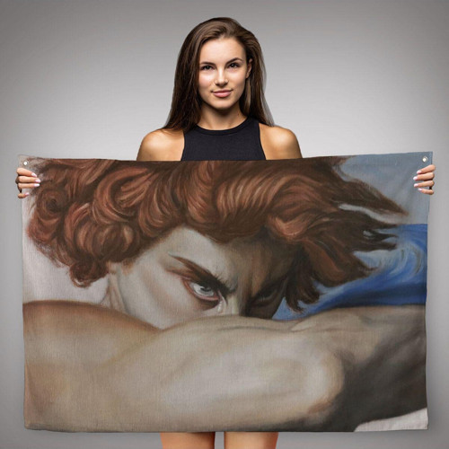 Düşmüş Meleğin Gözyaşları Duvar Halısı Alexandre Cabanel Fallen Angel'S Eyes Duvar Örtüsü 5384