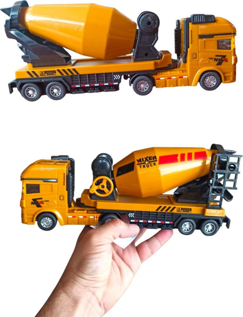 Sürtmeli Metal Kasa Oyuncak Beton Mikseri - 26 cm
