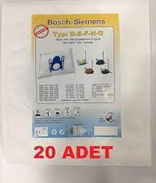 Bsg 6B111 Logo Süpürge Toz Torbası (20 Adet