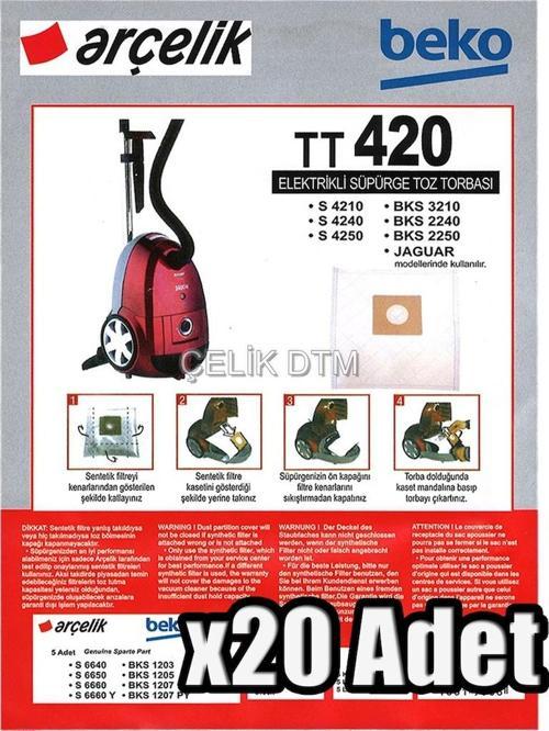 S 4210 4240 4250 Süpürge Toz Torbası 20 Adet (103044429)