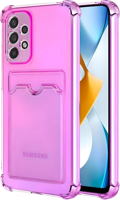 Samsung Galaxy A32 Uyumlu Kamera Korumalı Kartlıklı Köşeleri Airbag Tasarımlı Darbe Önleyici Şeffaf Silikon Kılıf