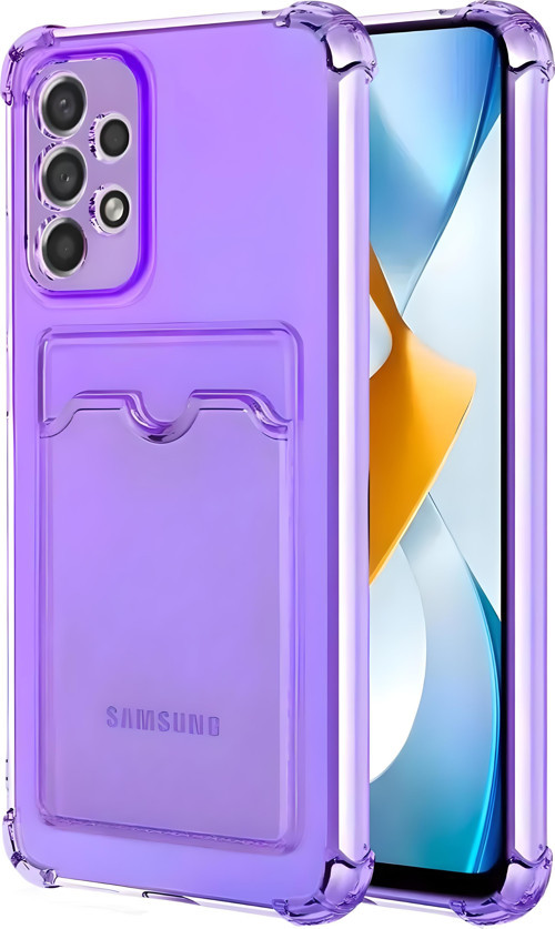 Samsung Galaxy A32 Uyumlu Kamera Korumalı Kartlıklı Köşeleri Airbag Tasarımlı Darbe Önleyici Şeffaf Silikon Kılıf