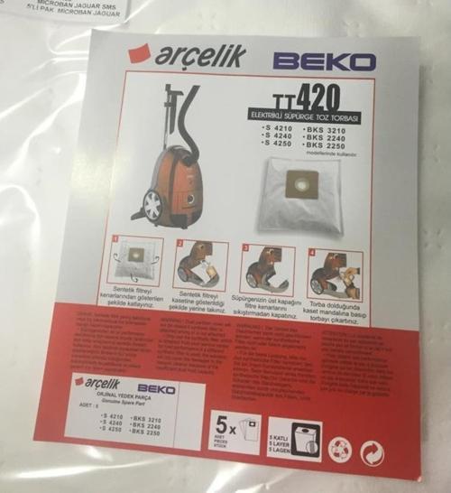 S4210 S4240 S4250 Süpürge Bez Torba Standart