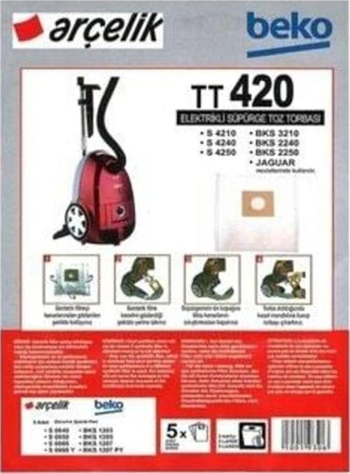 Arcelık S4210 S4240 S4250 Süpürge Torbası Standart