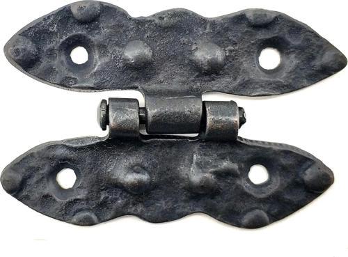 Antika Tarz Dekoratif Pirinç Bodur Menteşe - 75x50 Mm, Oksit
