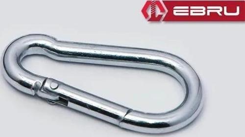 Yaylı Karabina, Çengel, Kanca 12mm - 10 Adet