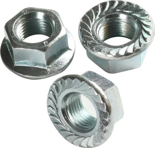 Altıköşe Flanşlı Somun M6 - 10 Adet