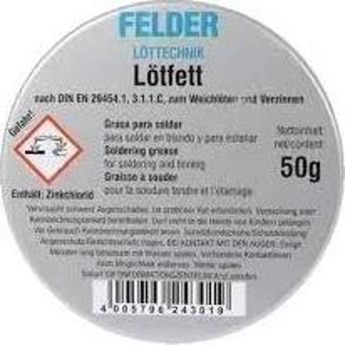 Felder Lötfett Lehim Pastası 50 Gr