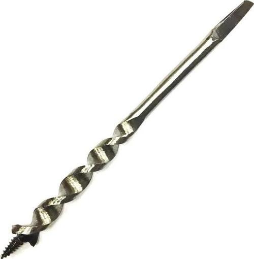 Fenerli Ahşap Burgu El, Matkap Ucu - Dört Köşe 22 Mm