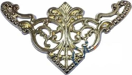 Dekoratif Köşe Süsü, Köşelik - Büyük, 31x55mm, Sarı, 1 Adet