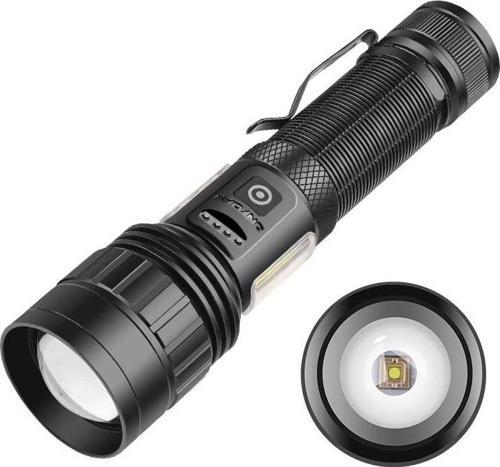 Ps-6153 10000 Lümen Zoomlu Mıknatıslı Tg Cob Led Powerbank Özellikli Profesyonel El Feneri