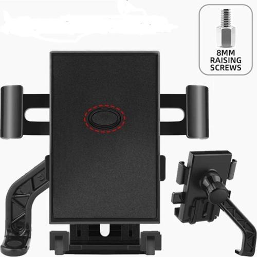 Otommatik Model Motosiklet Telefon Tutucu Ayna Bağlantılı