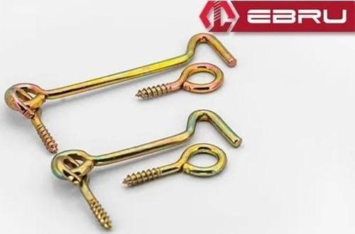 , Kapı Pencere Halkalı Çengel, Kanca Kilit 100 - 100 Adet