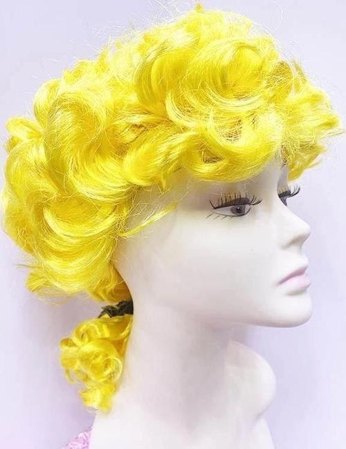 Marquis Baroque Peruk Barok Dönem Yargıç Peruğu Sarı Renk