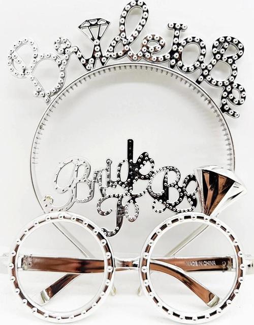 Bride To Be Yazılı Taç Ve Bride To Be Yazılı Gözlük Seti Gümüş Renk