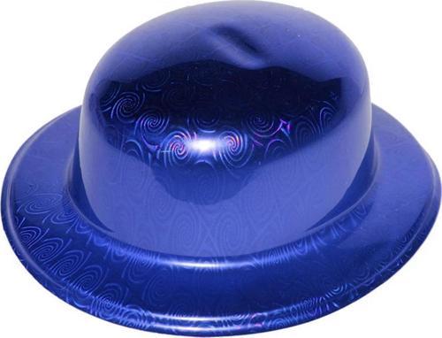 Mavi Renk Hologramlı Plastik Yulak Melon 27x24 Cm