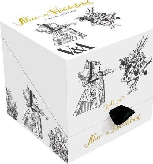 x V&A Alice In Wonderland 5200021 Porselen 10cm 2li Kek, Pasta Standı