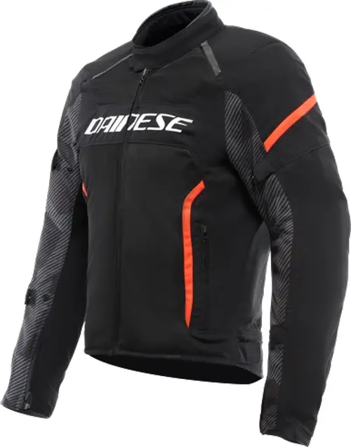 DAINESE CEKET/AIR FRAME 3 TEX JACKET/BLACK/RED-FLUO YAZLIK MONT