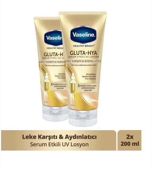 Gluta Hya Serum Etkili UV Losyon Leke Karşıtı ve Aydınlarıcı 200 ml x2