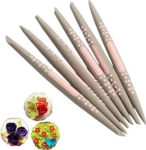 Marzipan Set Şeker Hamuru Şekillendirici 6 Lı