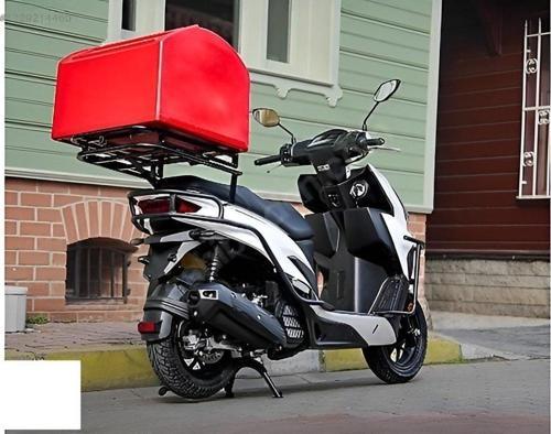 Rks Vrs 125 Kızaklı Kurye Çanta Demiri Ergoline Sürgülü Pizzacı Paket Demiri Supermoto