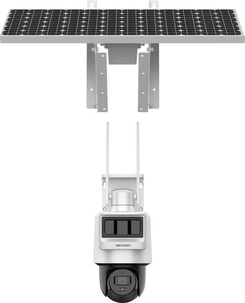 DS-2DE2C400IWG-K/4G/C09S20 4MP 2.8mmLensli  Güneş Enerjili PT Dome IP Güvenlik Kamerası (48 Saat Batarya)