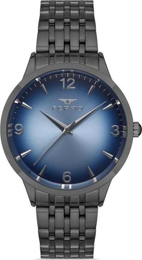 F11932A-V3 Quartz Çelik Füme 44 mm Erkek Kol Saati