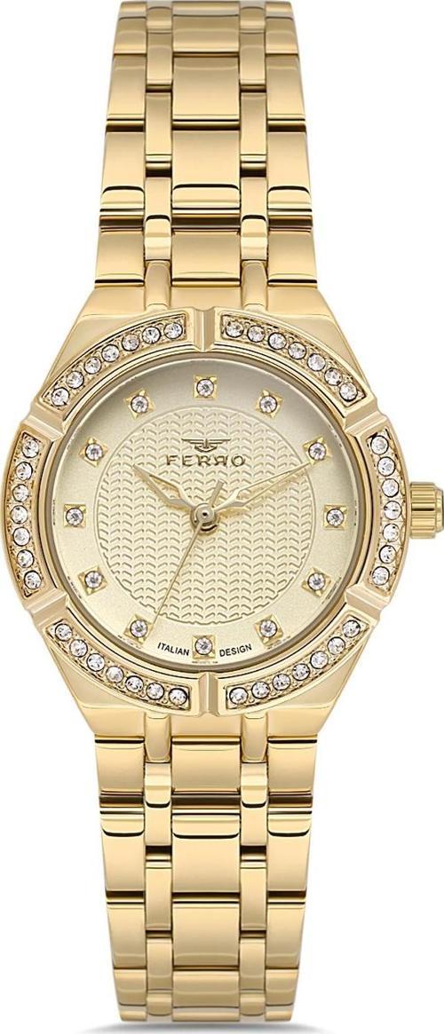 FL21610AWT-B4 Quartz Çelik Altın Rengi 29 mm Kadın Kol Saati
