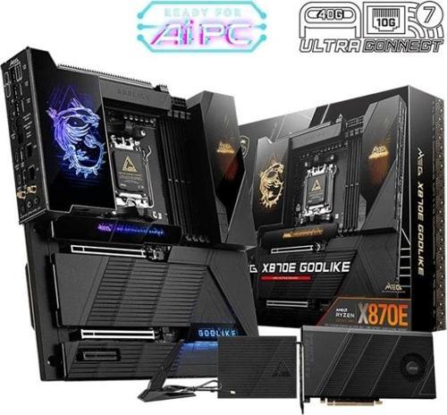 MEG X870E GODLIKE WIFI Amd AM5 DDR5 8400+(OC)MHz E-ATX Gaming (Oyuncu) Anakart
