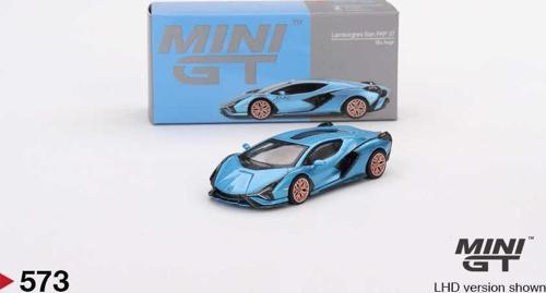 1:64 Lamborghini Sian FKP 37 Blu Aegir Diecast Model Araba